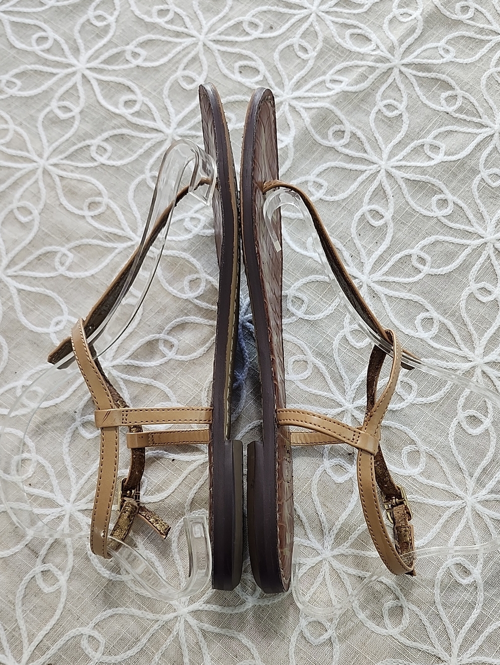 Sam Edelman Tan T-Strap Gigi Thong Sandal - Picture 6 of 14